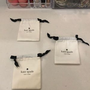 3 Kate Spade earring storage bags